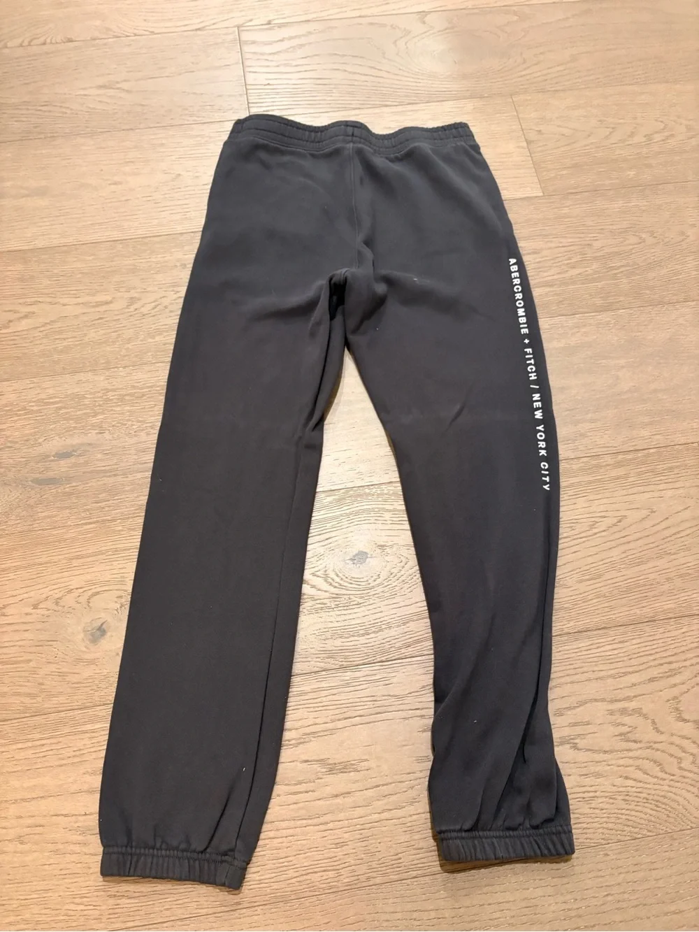 Abercrombie Kids Chsrcoal Logo Ski Print Sweatsuit Hoodie Jogger Pants Sz 13/14